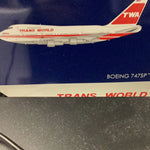 TWA 747SP Flaps Down Gemini scale-1:200 Reg# N58201
