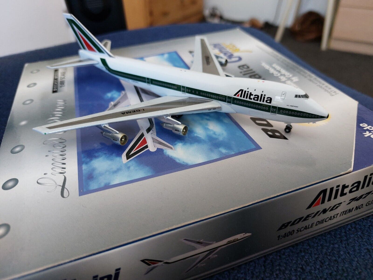 Alitalia Airlines 747-100 I-DEMA Gemini 1:400 (GJAZA231) – Airline