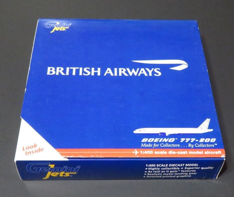British Airways 777-200ER G-VIIA USA Tail Livery 1:400 Scale