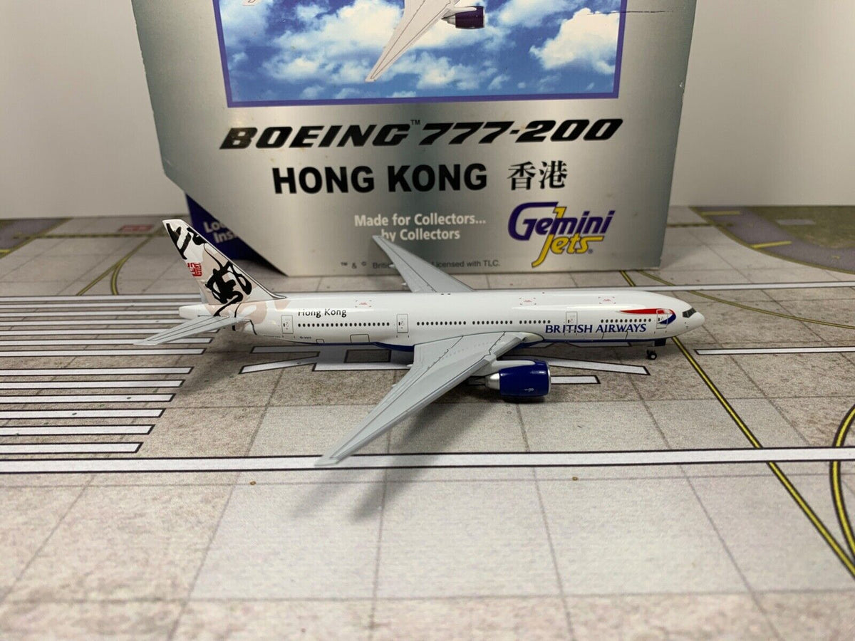 British Airways 777-200 G-YMMA Hong Kong Tail Livery GEMINI 1:400 (GJBAW257)
