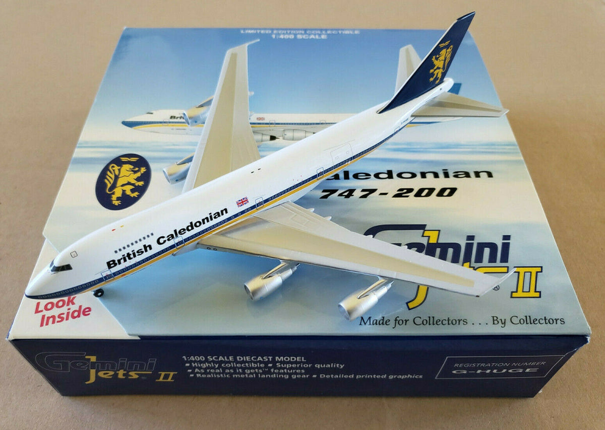 British Caledonian 747-200 G-HUGE Gemini 1:400 – Airline Employee Shop