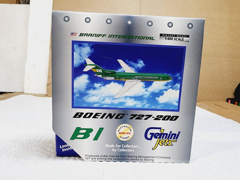 Braniff International 727-200  Green N453BN Gemini 1:400