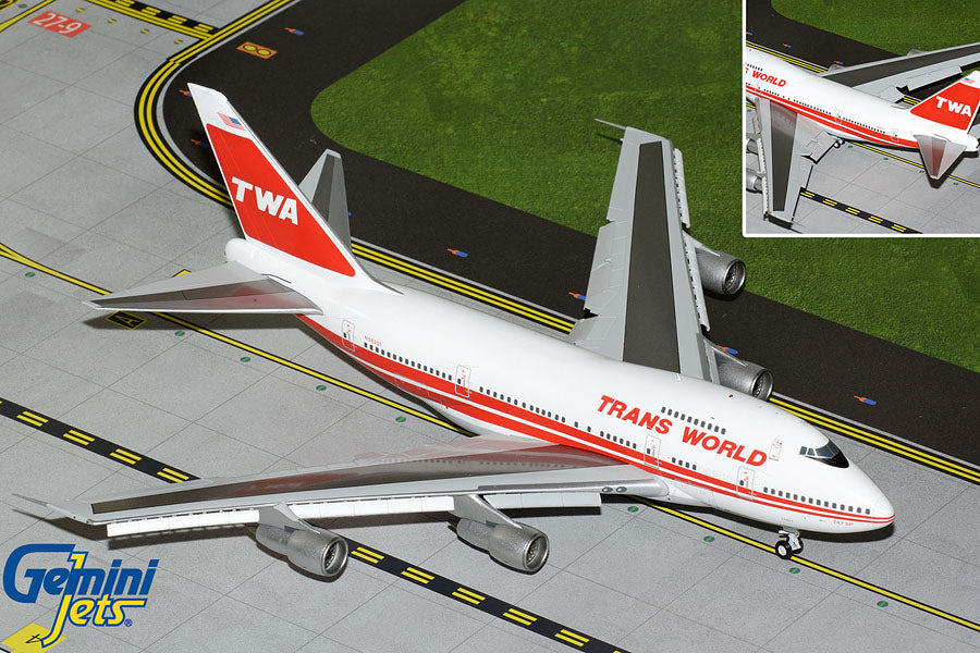 Trans World Airlines (TWA) Boeing 747SP (Flaps Down) Gemini200