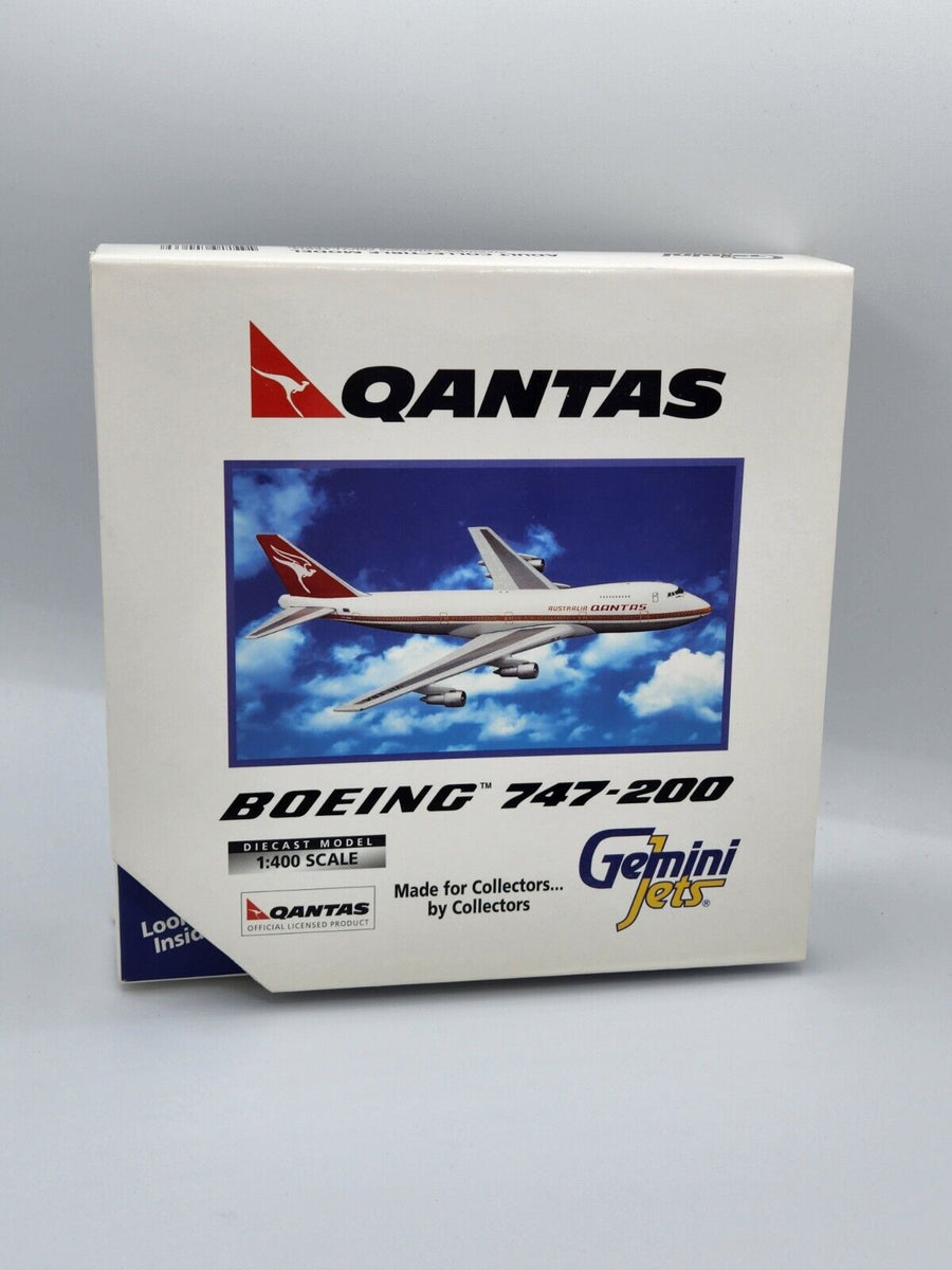 QANTAS Boeing 747-200 VH-EBA Gemini Jets 1:400 – Airline Employee Shop