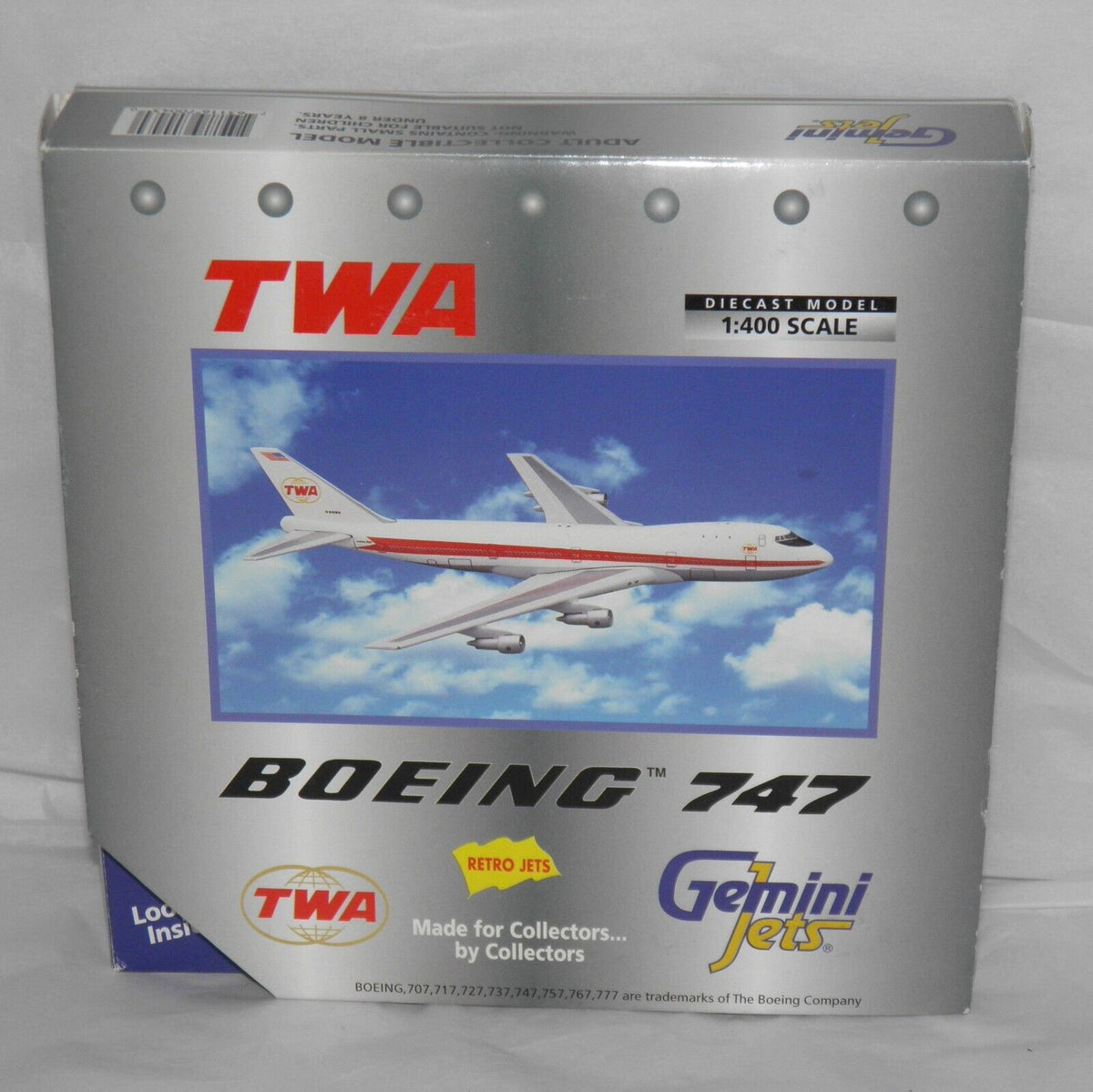 TWA Boeing 747-131 N93103 Gemini Jets 1:400 – Airline Employee Shop