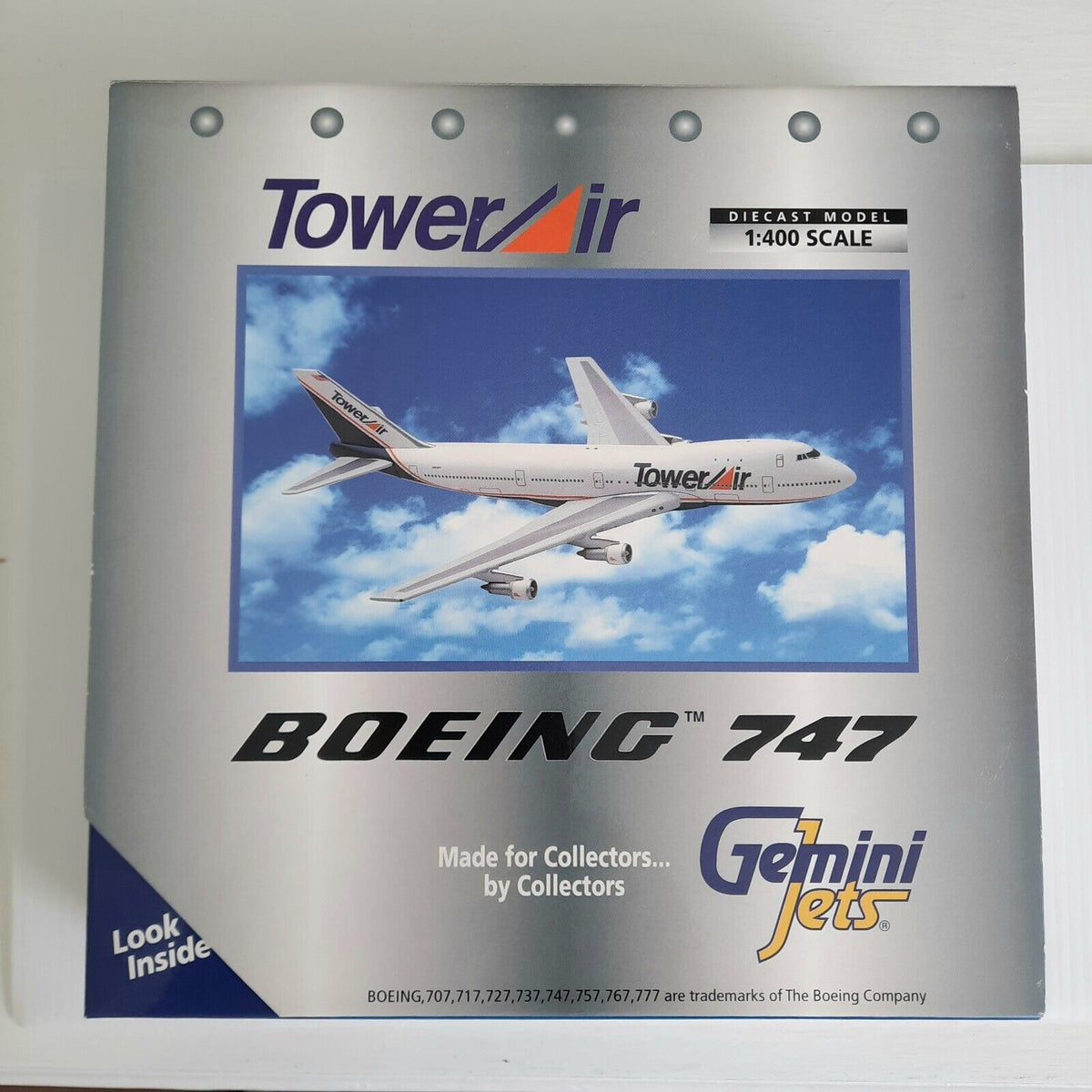 Tower Air 747-100 N606FF Gemini Jets 1:400 – Airline Employee Shop