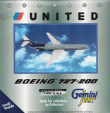 United Airlines 727-200 N7291U 1:400 Scale