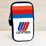 United Airlines Red & Blue Logo Bag Sticker Travel Pouch