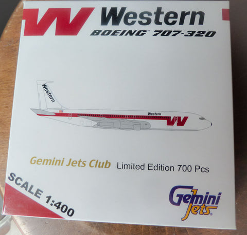 Western Airlines 707-320  N1501W  Gemini Jets 1:400