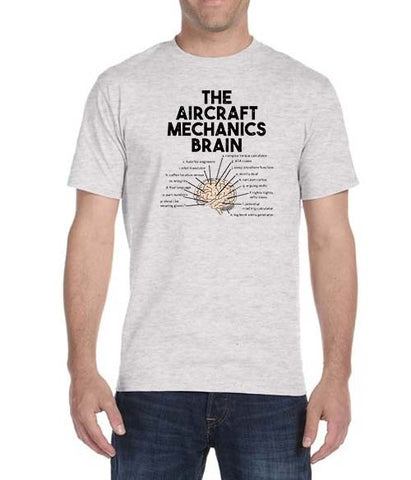 The Aircraft Mechanic Brain T-Shirt