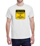 "Caution Flying Tools & Offensive Language Likely" - Aircraft Maintenance - Funny T-Shirt