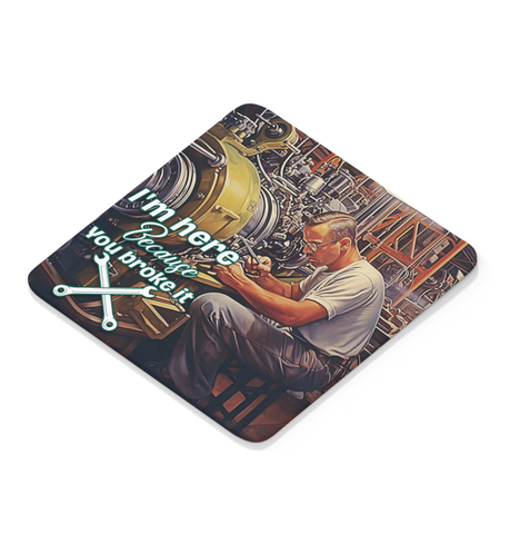 I'm Here Because You Broke It - Aircraft Mechanic - Square Coaster