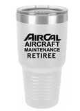 RETIREE Air Cal Aircraft Maintenance Tumbler