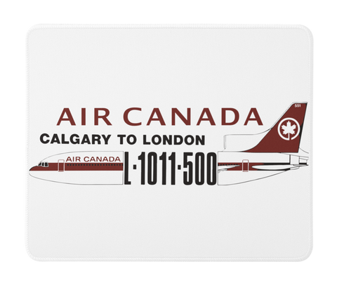 Air Canada Calgary To London Mousepad
