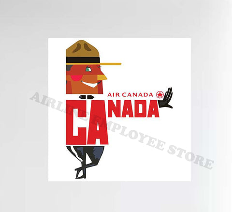 Air Canada Mountie Decal Stickers