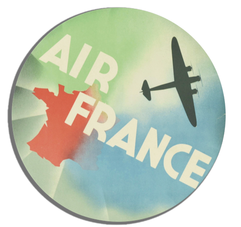 Air France Round Magnet
