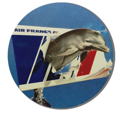 Air France Miami Round Magnet