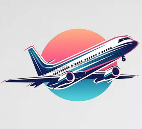 Airplane Art Design Decal Stickers