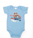 Funny Onesies - Bear in Airplane