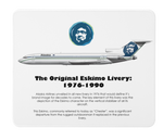 Alaska Airlines The Original Eskimo Livery: 1976-1990 Mousepad