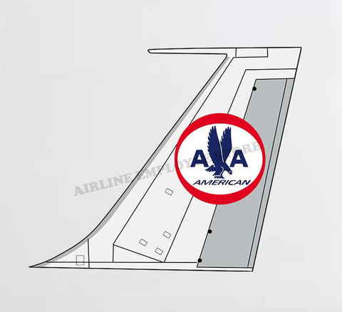 American Airlines 1962 Tail Decal Stickers
