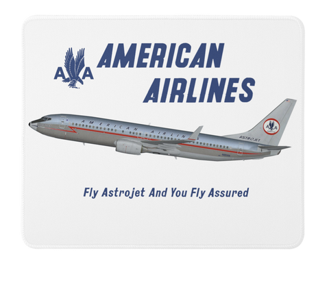 American Airlines 1964 "Fly Astrojet And You Can Fly Assured" Mousepad