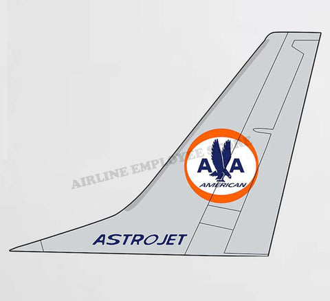 American Airlines Astro-Jet Tail Decal Stickers