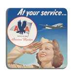 AA Flagship At Your Service - Square Coaster