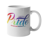 AA Happy Pride Cursive Text Coffee Mug