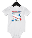 American Airlines Something Special Cartoon Jet Infant Onesie