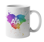 AA 1968 Logo Pride Heart Coffee Mug