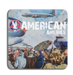 American Airlines - Vintage - Square Coaster
