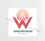 America West City View Decal Stickers