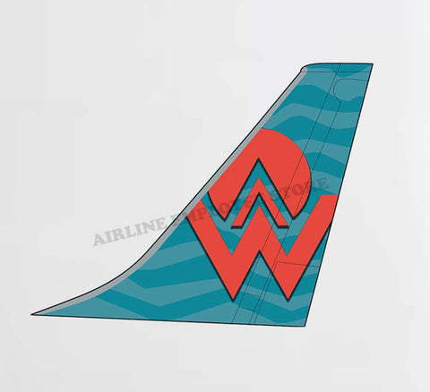 America West A320 Tail Decal Stickers