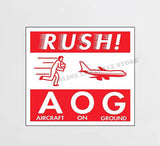 Rush AOG Decal Stickers
