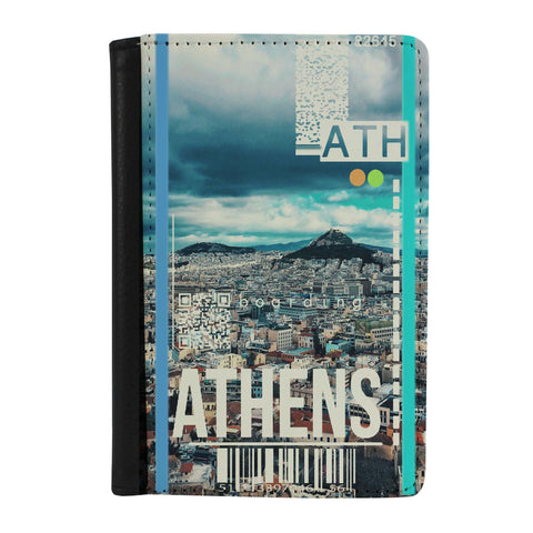 Destination Boarding Ticket - Athens - Passport Case