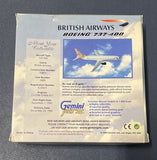 British Airways Boeing 737-400 G-DOCT Gemini Jets 1:400