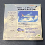 British Airways Boeing 737-400 G-DOCT Gemini 1:400 (GJBAW486)