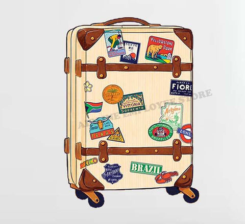 Luggage Bag Design Decal Stickers