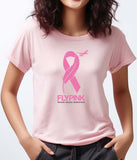 Feather Fly Pink Breast Cancer Awareness Lightweight Unisex T-shirt