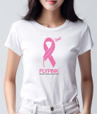 Feather Fly Pink Breast Cancer Awareness Lightweight Unisex T-shirt