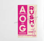 A.O.G Aircraft On Ground Rush Braniff Decal Stickers