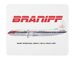 Braniff International Airways L-188A El Dorado Mousepad