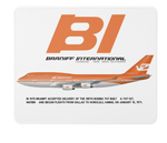 Braniff International Boeing 747-127 N601BN Mousepad