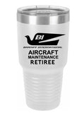 RETIREE Braniff Aircraft Maintenance Tumbler