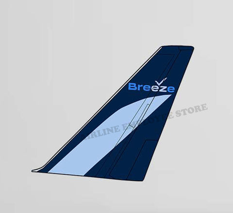Breeze Airways Livery Tail Decal Stickers