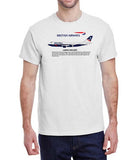 Britsh Airways Landor Livery 1984-2001 Historical T-Shirt