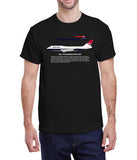 Britsh Airways Full Titles Negus Livery (1974-1981) Historical T-Shirt