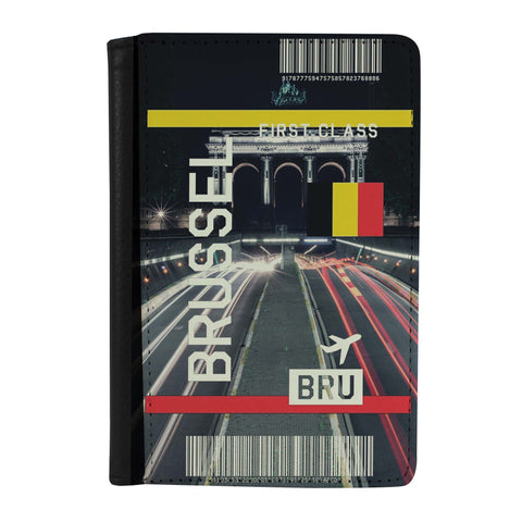 Destination Boarding Ticket - Brussel - Passport Case