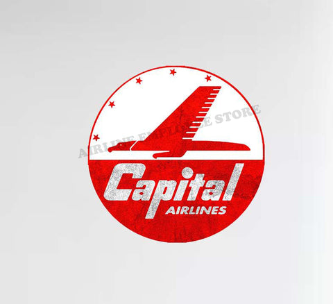 Capital Airlines Logo Decal Stickers